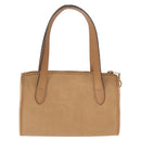 Christian Dior Hand Bag Leather Beige Gold Auth BA7513-3