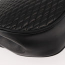 BALLY Chain Shoulder Bag Leather Black Gold Auth BA7514-12