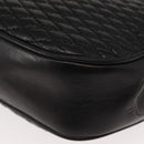 BALLY Chain Shoulder Bag Leather Black Gold Auth BA7514-13