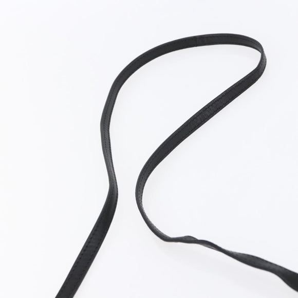 Jimmy Choo Studs Hand Bag Leather 2way Black Silver Auth BA7517