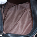 Jimmy Choo Studs Hand Bag Leather 2way Black Silver Auth BA7517-19