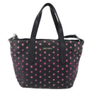 Jimmy Choo Studs Hand Bag Leather 2way Black Silver Auth BA7517-2