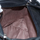 Jimmy Choo Studs Hand Bag Leather 2way Black Silver Auth BA7517-20