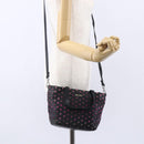 Jimmy Choo Studs Hand Bag Leather 2way Black Silver Auth BA7517-23