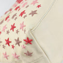 Jimmy Choo Studs Tote Bag Leather White Gold Auth BA7518-16