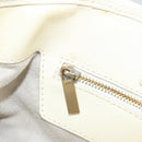 Jimmy Choo Studs Tote Bag Leather White Gold Auth BA7518-20