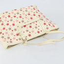 Jimmy Choo Studs Tote Bag Leather White Gold Auth BA7518-6