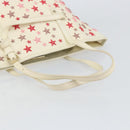 Jimmy Choo Studs Tote Bag Leather White Gold Auth BA7518-7