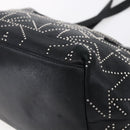 Jimmy Choo Studs Tote Bag Leather Black Silver Auth BA7519-12