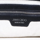 Jimmy Choo Studs Tote Bag Leather Black Silver Auth BA7519-15