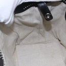 Jimmy Choo Studs Tote Bag Leather Black Silver Auth BA7519-19