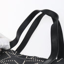 Jimmy Choo Studs Tote Bag Leather Black Silver Auth BA7519-8