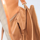 CELINE Macadam Canvas Shoulder Bag PVC Leather Beige Gold Auth BA7520-20