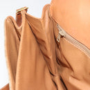 CELINE Macadam Canvas Shoulder Bag PVC Leather Beige Gold Auth BA7520-21