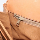 CELINE Macadam Canvas Shoulder Bag PVC Leather Beige Gold Auth BA7520-22