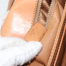 CELINE Macadam Canvas Shoulder Bag PVC Leather Beige Gold Auth BA7520-12