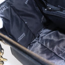 Gianni Versace Shoulder Bag Leather Black Gold Auth BA7521-19