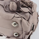 VALENTINO Hand Bag Leather Purple Silver Auth BA7522-15