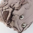 VALENTINO Hand Bag Leather Purple Silver Auth BA7522-16