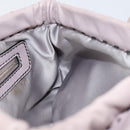 VALENTINO Hand Bag Leather Purple Silver Auth BA7522-18