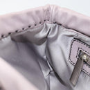 VALENTINO Hand Bag Leather Purple Silver Auth BA7522-19