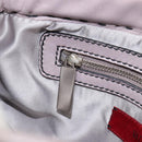 VALENTINO Hand Bag Leather Purple Silver Auth BA7522-20