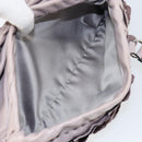 VALENTINO Hand Bag Leather Purple Silver Auth BA7522-22