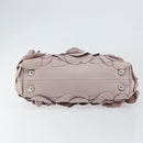 VALENTINO Hand Bag Leather Purple Silver Auth BA7522-5