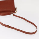 VALENTINO Hand Bag Leather 2way Brown Gold Auth BA7523-10
