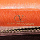 VALENTINO Hand Bag Leather 2way Brown Gold Auth BA7523-22