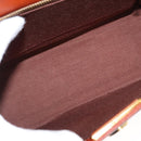 VALENTINO Hand Bag Leather 2way Brown Gold Auth BA7523-12