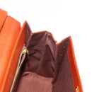 VALENTINO Hand Bag Leather 2way Brown Gold Auth BA7523-23