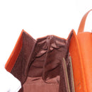 VALENTINO Hand Bag Leather 2way Brown Gold Auth BA7523-24