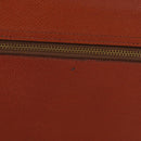 VALENTINO Hand Bag Leather 2way Brown Gold Auth BA7523-3