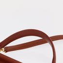 VALENTINO Hand Bag Leather 2way Brown Gold Auth BA7523-9