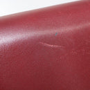 CARTIER Must Line Shoulder Bag Leather Bordeaux Gold Auth BA7524-9