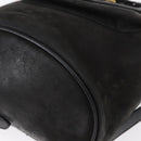 Salvatore Ferragamo Vala Backpack Leather Black Gold Auth BA7527-17