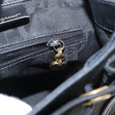 Salvatore Ferragamo Vala Backpack Leather Black Gold Auth BA7527-23