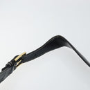 Salvatore Ferragamo Gancini Shoulder Bag Leather Black Gold Auth BA7529-8