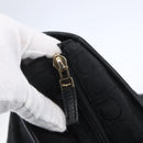 Salvatore Ferragamo Gancini Tote Bag Canvas Black Gold Auth BA7530-10