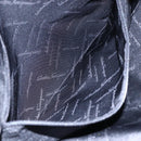 Salvatore Ferragamo Gancini Tote Bag Canvas Black Gold Auth BA7530-20