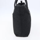 Salvatore Ferragamo Gancini Tote Bag Canvas Black Gold Auth BA7530-3