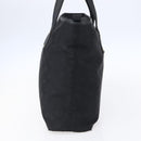 Salvatore Ferragamo Gancini Tote Bag Canvas Black Gold Auth BA7530-4