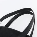 Salvatore Ferragamo Gancini Tote Bag Canvas Black Gold Auth BA7530-8