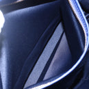 Salvatore Ferragamo Vala Chain Tote Bag Leather Blue Gold Auth BA7531-22