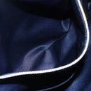 Salvatore Ferragamo Vala Chain Tote Bag Leather Blue Gold Auth BA7531-23