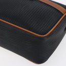 Salvatore Ferragamo Shoulder Bag Leather PVC Black Gold Auth BA7532-14