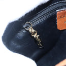 Salvatore Ferragamo Shoulder Bag Leather PVC Black Gold Auth BA7532-19