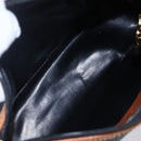 Salvatore Ferragamo Shoulder Bag Leather PVC Black Gold Auth BA7532-10