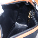 Salvatore Ferragamo Shoulder Bag Leather PVC Black Gold Auth BA7532-20